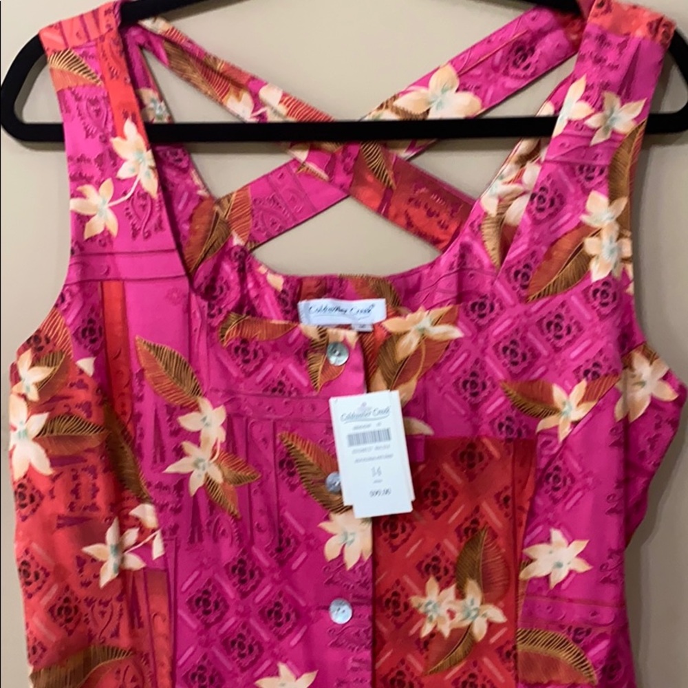 Silk Blend Mid Length Sundress